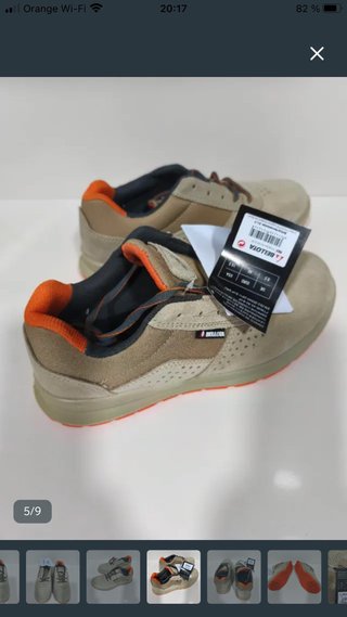 Zapatos de seguridad Bellota Beige/Naranja nuevos