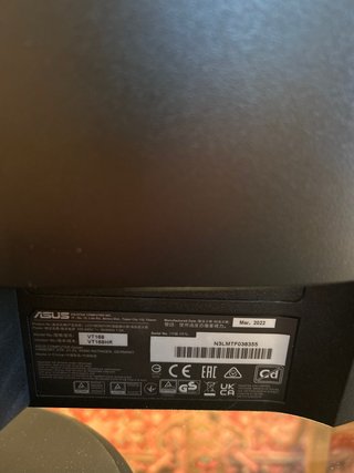 Monitor Táctil ASUS VT168HR 15,6 Con Caja