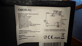 Nevera Cecotec 46L