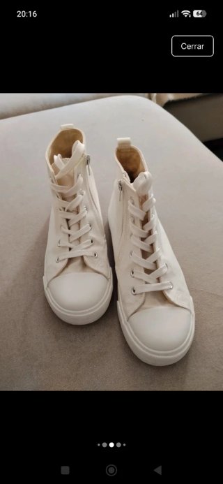 Botines de tela para niña