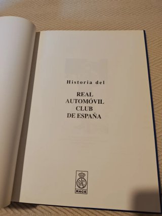 Libro historia del RACE desde 1903