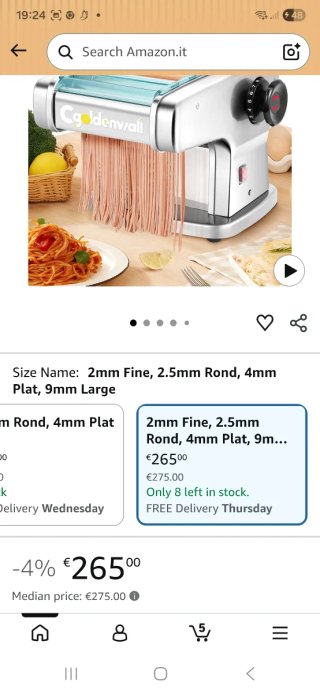 Impastatrice per pasta fresca