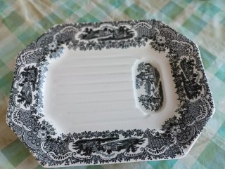 Fuente espárragos Pickman porcelana