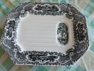 Fuente espárragos Pickman porcelana