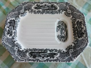 Fuente espárragos Pickman porcelana