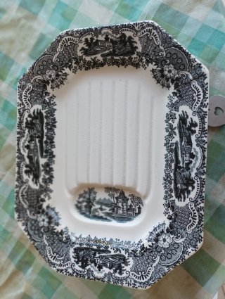 Fuente espárragos Pickman porcelana