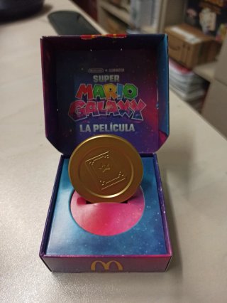 Moneda Libro Super Mario Galaxy McDonald