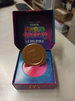 Moneda Libro Super Mario Galaxy McDonald