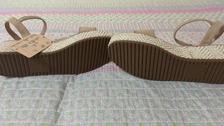 Sandalias cuña Sfera Beige Talla 39