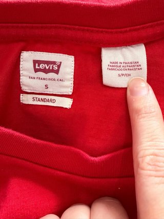 Camiseta Levi's Mujer Roja