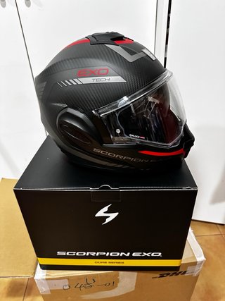 Casco Scorpion EXO-TECH EVO CARBON Modular tallaXL