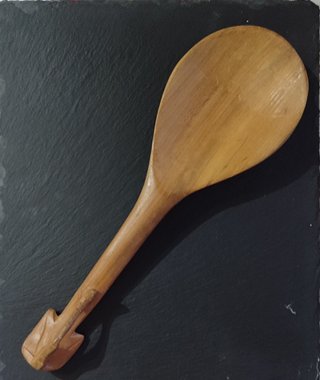 Juego ensalada madera natural