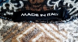 Vestito fantasia blu e marrone