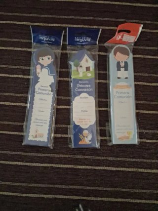 Lote 4 Marcapáginas Primera Comunión