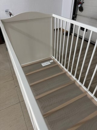 Cuna SMÅGÖRA + colchón JÄTTETRÖTT