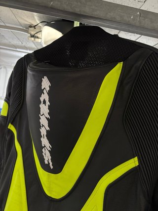 Mono SPIDI cuero negro/amarillo fluor