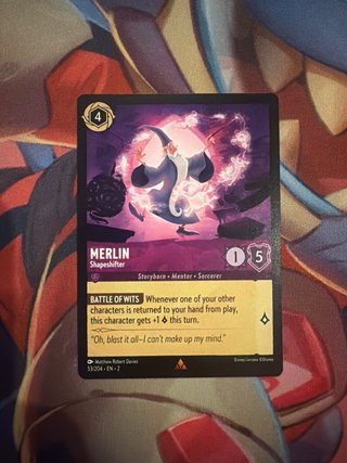 Merlin Shapeshifter Carta Disney Lorcana 53/204