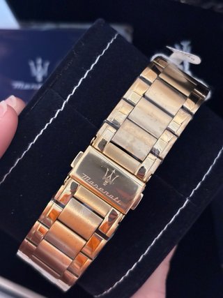 Reloj Maserati Cronógrafo Dorado Negro