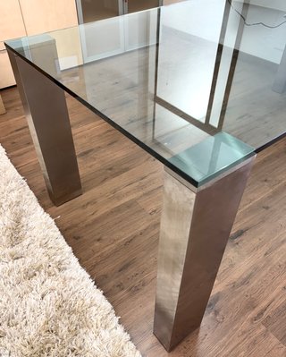 Tavolo in cristallo per ufficio/casa