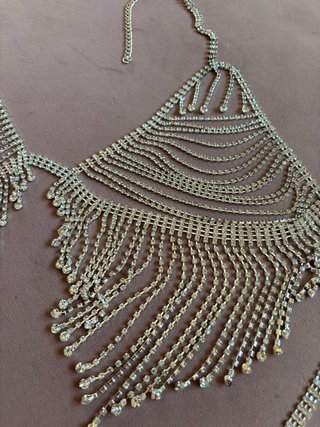 Top reggiseno con strass