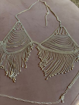 Top reggiseno con strass