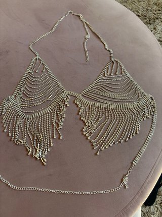 Top reggiseno con strass