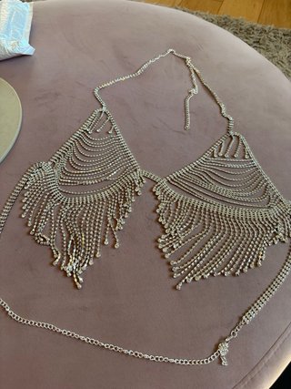 Top reggiseno con strass