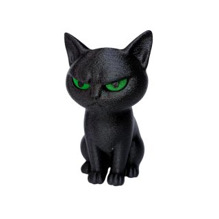 Figura de gato con expresión de enfado