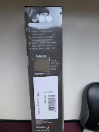 Estores Noche Gris 52x180 cm (2 unidades)
