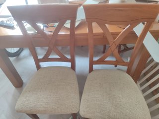 Juego de 6 cómodas sillas de comedor