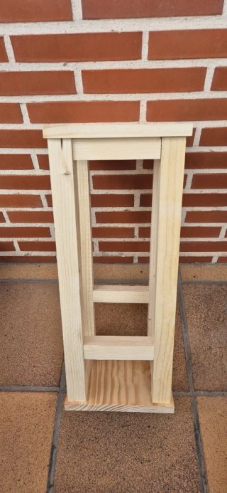 Mesa auxiliar / Soporte maceta madera