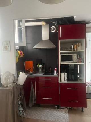 Muebles de cocina rojos