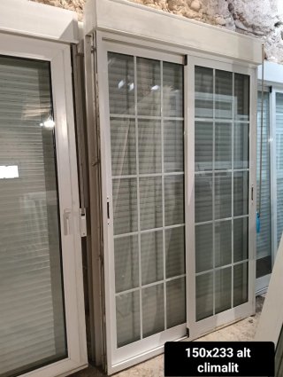 Puertas balconeras correderas Climalit 150x233