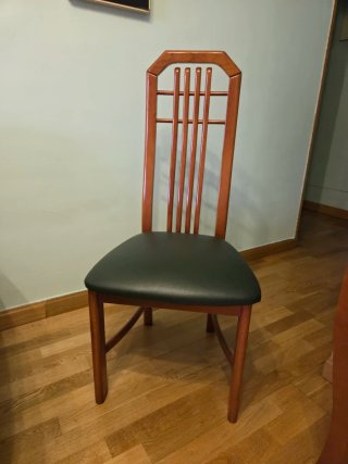 Mesa de comedor extensible y 6 sillas