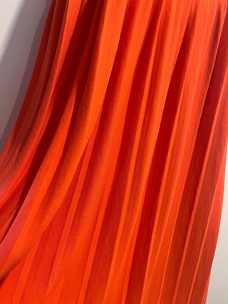 Vestido Zara tirantes naranja/coral, talla M