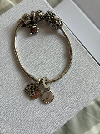 Pulsera Pandora con 6 Charms