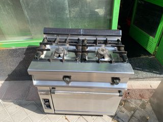 Cocina industrial Repagas 2 fuegos + horno