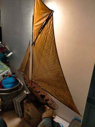 Modellino veliero legno fatto a mano