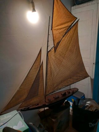 Modellino veliero legno fatto a mano