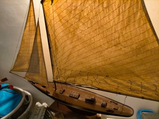 Modellino veliero legno fatto a mano