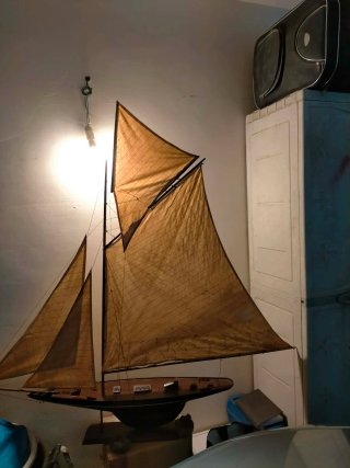 Modellino veliero legno fatto a mano