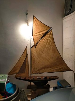 Modellino veliero legno fatto a mano