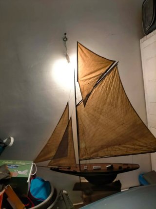 Modellino veliero legno fatto a mano