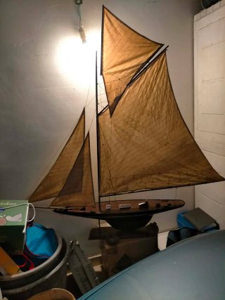 Modellino veliero legno fatto a mano