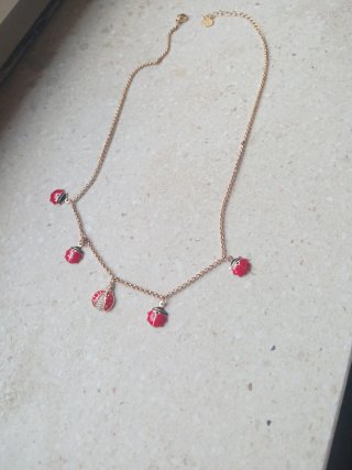 Collana donna con coccinelle