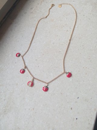 Collana donna con coccinelle