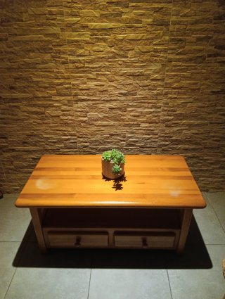 Mesa rústica 4 cajones madera