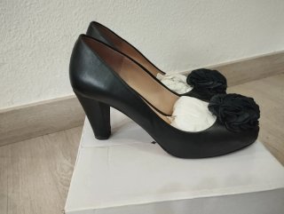Zapatos tacón Unisa negros T40