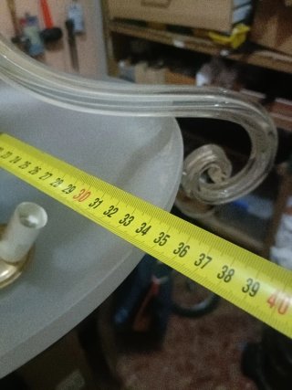 Lámpara de techo cristal y metal dorada