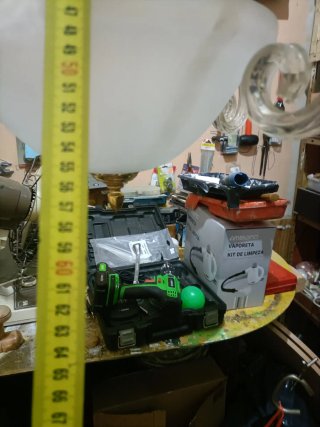 Lámpara de techo cristal y metal dorada